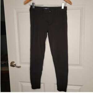 Madewell Black Knit Ponte pants zip ankle size 2